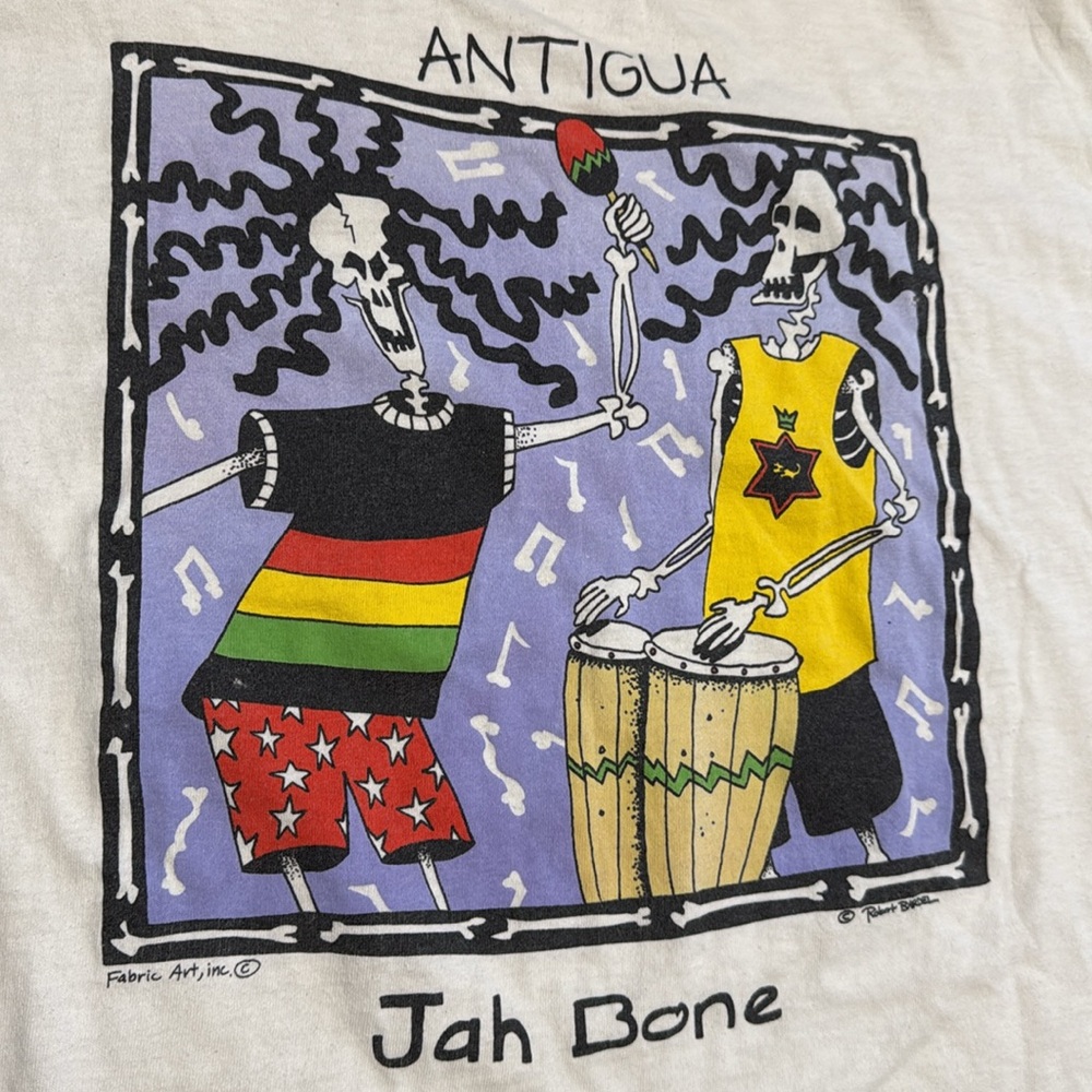 90’s Jah Bone Robert Bardel Vintage Art T-Shirt - Picture 2 of 6